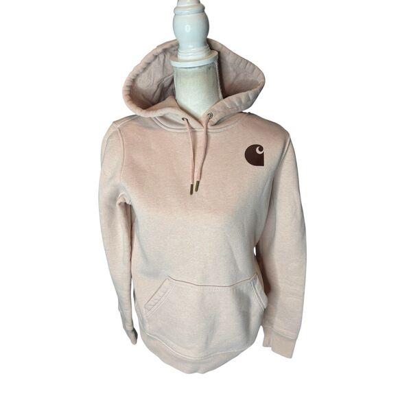 Carhartt Women's Graphic Sleeve Pullover Sweatshirt Size S Spell Out - Picture 1 of 4